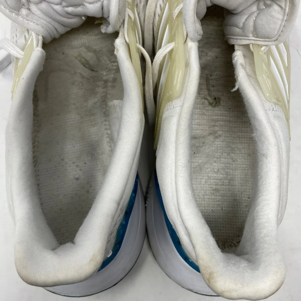 Adidas EQ21 Run White Blue Running Shoes Sneakers GX9797 Mens Size 7